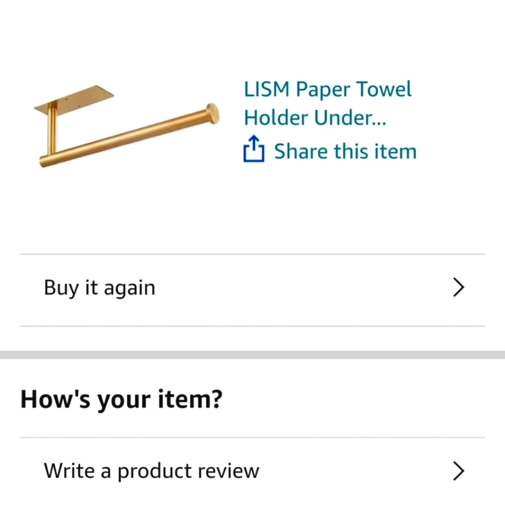 NWT under cabinet paper tower holder